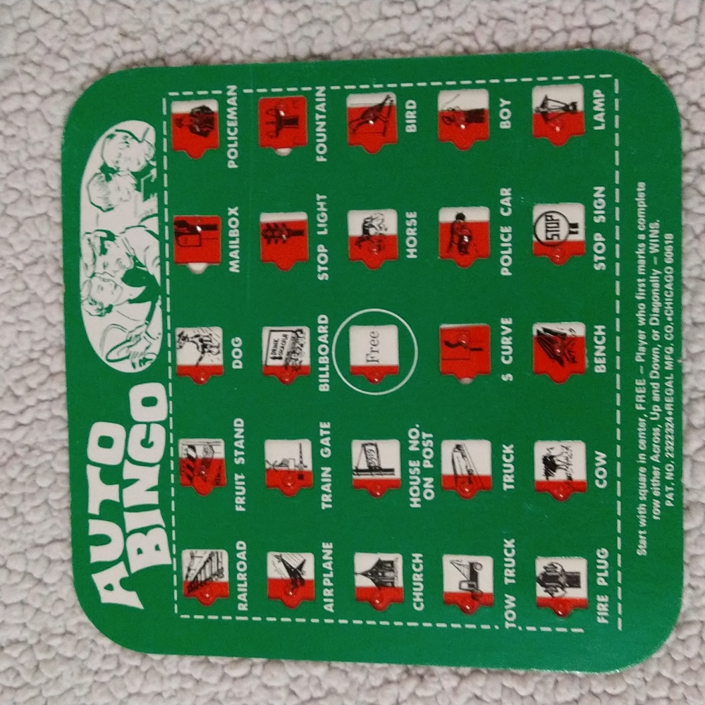 Classic 1960s Collectable Auto Bingo Set of 4 - Picture 5 of 9
